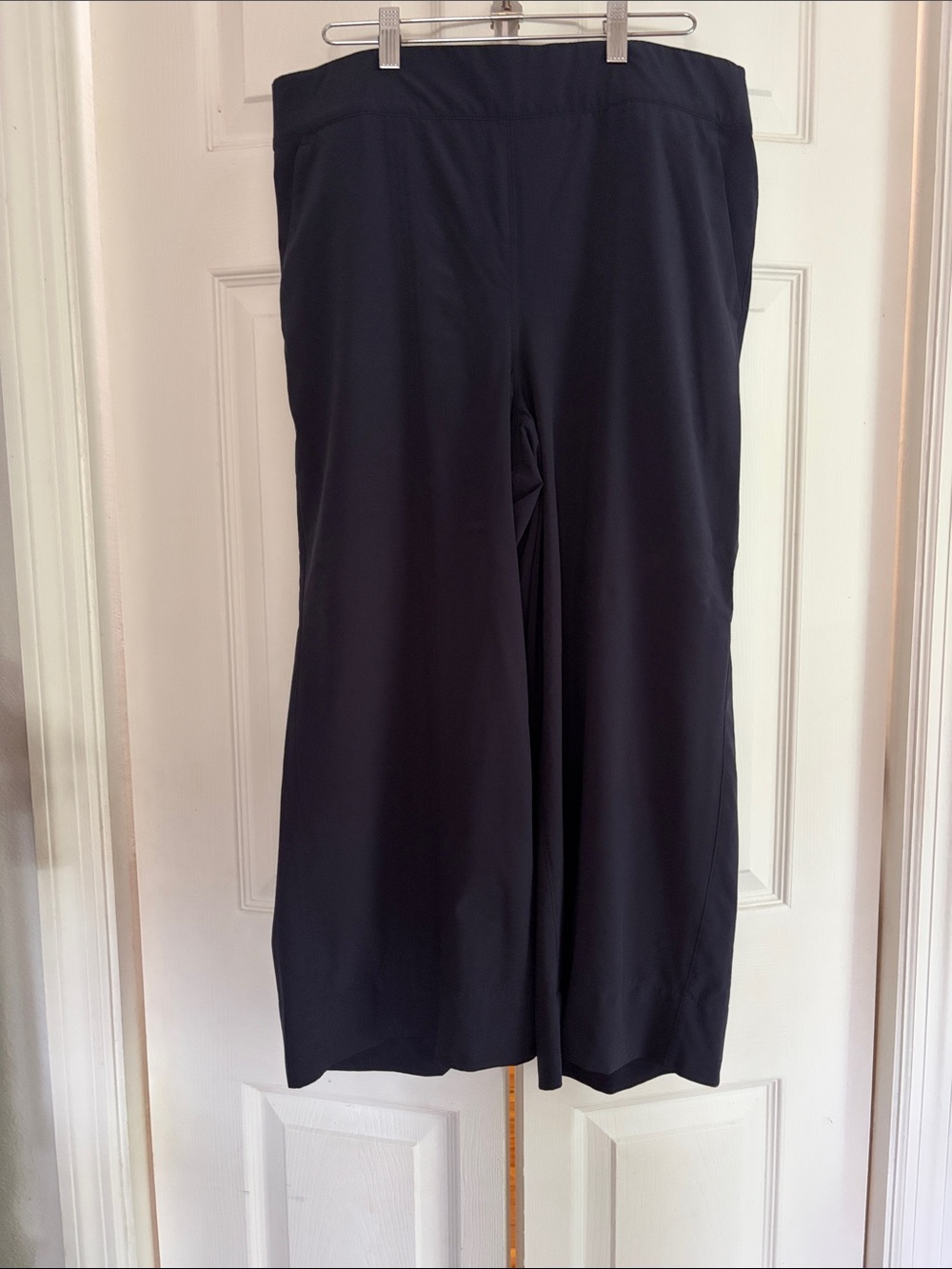 Athleta Black Wide-Leg Pull-On Pants